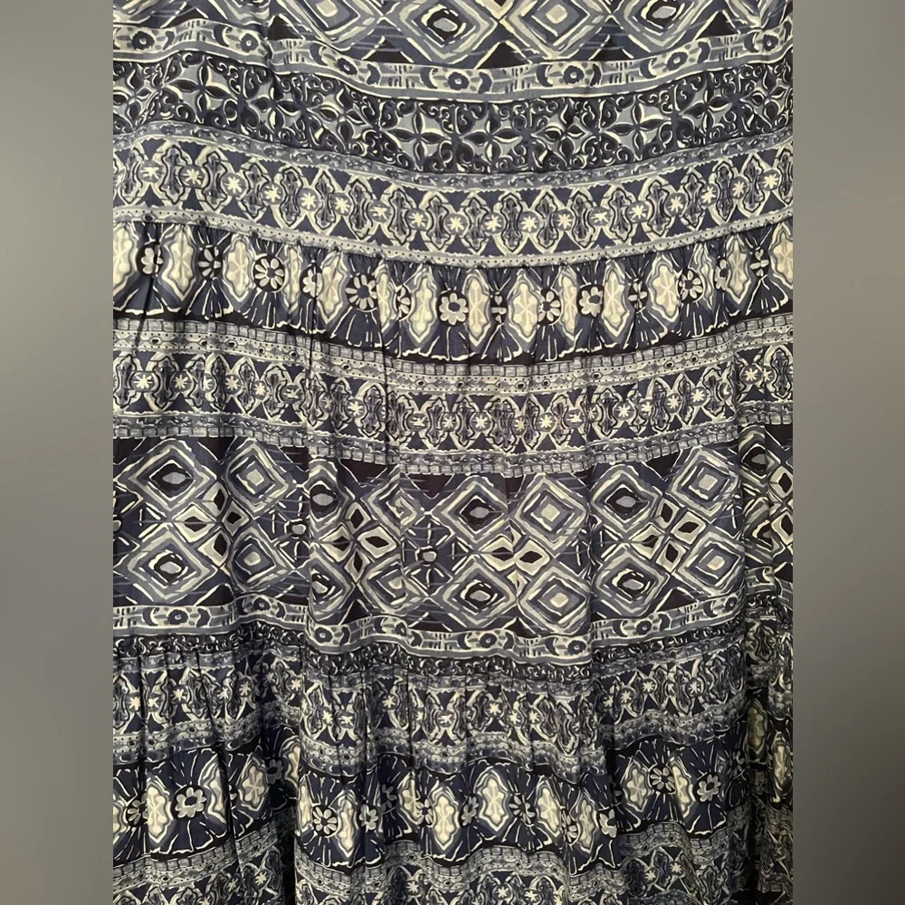 Chaps Maxi Tiered Boho Skirt - Picture 5 of 6